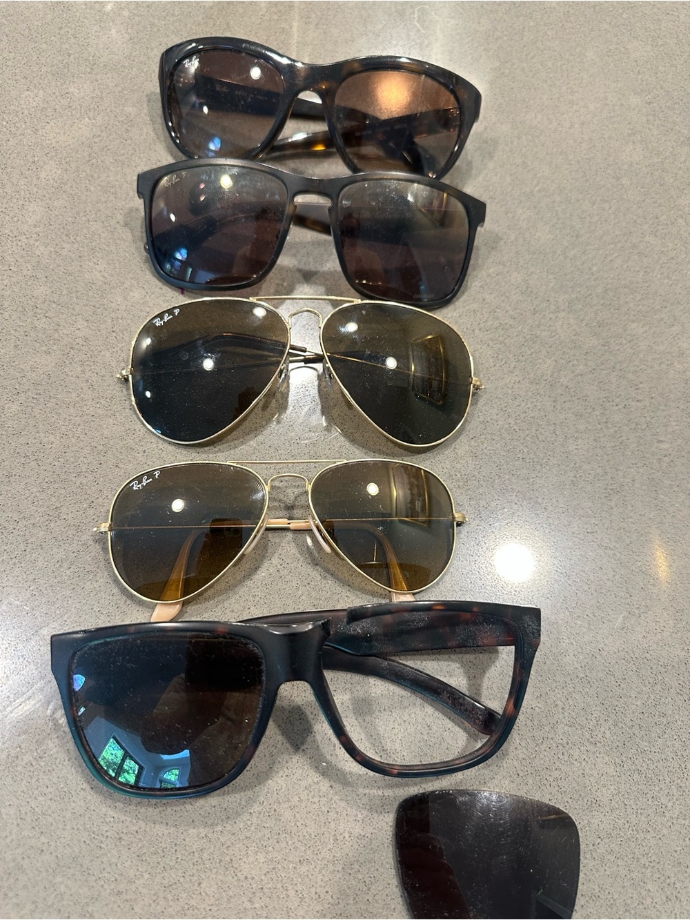 Sunglasses Bundle Ray Ban and Smith Aviator and Tortoiseshell (read description)
